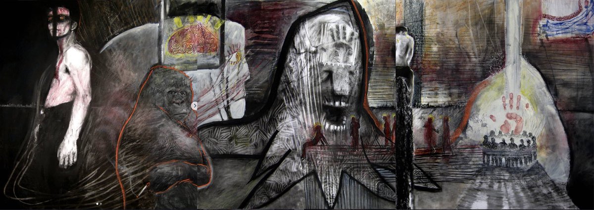 aRI_gallery's tweet photo. Serie “Fourth animal kingdom” de LanderPicazo. Espíritu mural por su monumentalidad y composición poliangular que da cabida a sobrepuestas narrativas existencialistas, naturalistas, sociales, reivindicativas y callejeras
#arte #artecontemporaneo #artemoderno #art #urban #mural https://t.co/bMrkUMlF7D