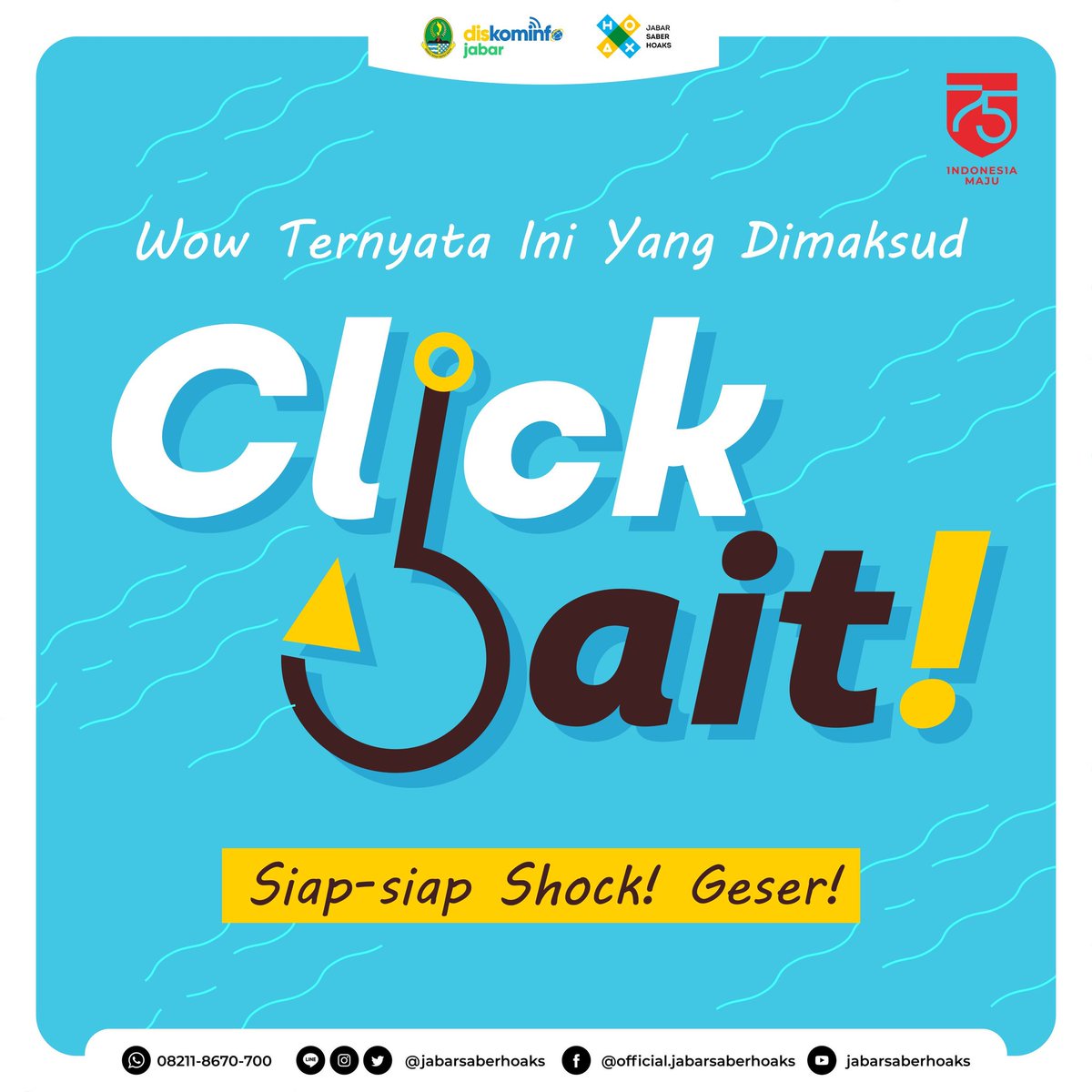 jabarsaberhoaks's tweet photo. Pernah terjebak dalam situasi melihat konten dengan judul yang menarik perhatian untuk dibuka? Sebenarnya mau masa bodo dan skip, tapi kok penasaran ya? Minta banget diklik judulnya. Padahal kamu udah tahu, isinya gak akan sesuai dengan judul. Tapi masih aja diklik tuh kontennya. https://t.co/GdbmiLFlN6