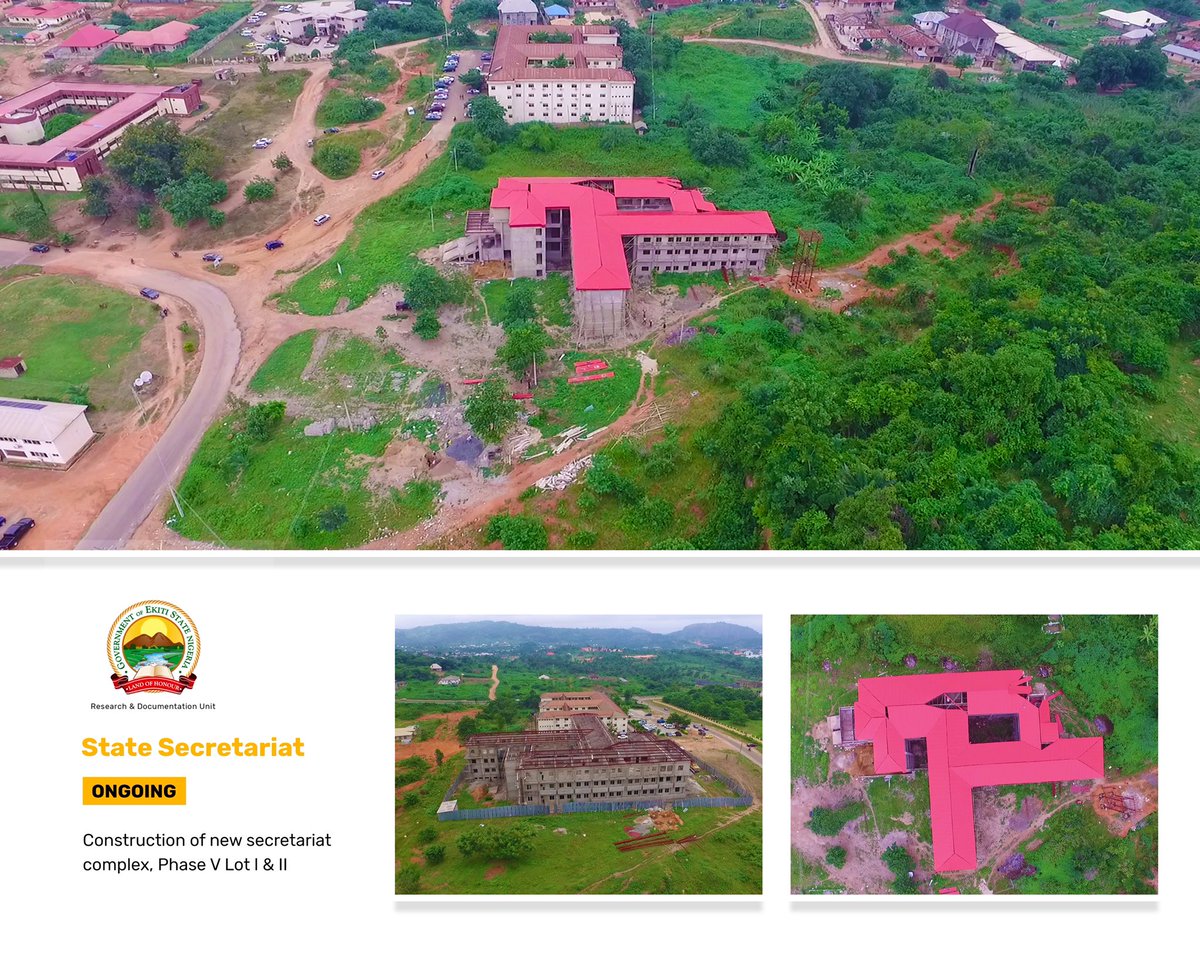 UPDATE on the ongoing construction/completion of the New Secretariat Complex, Phase V Lot I & II. #PublicBuildings #EkitiInfrastructure
