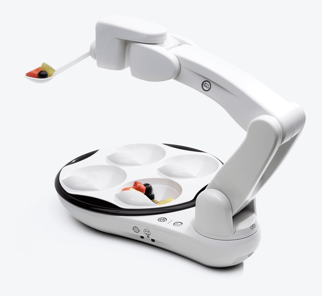 リハ科医みのる 口腔ケア 誤嚥性肺炎 食事介助ロボットobi T Co Anire5xewk 摂食嚥下の先行期障害 器から口に運ぶまでの障害 に対する介助ロボットです 通常であれば彼女は第3者の介助を要しますが介助ロボットのおかげで他の方と同じように