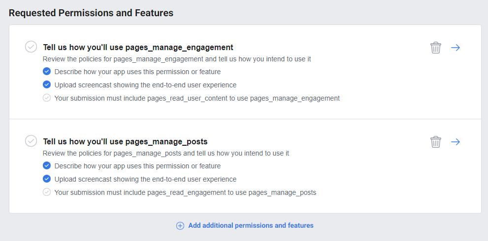 mickyjohnson74's tweet photo. @fbplatform can you advise what is needed to satisfy the bottom 2 options on these permission requests please? https://t.co/ZvTMMRU9po