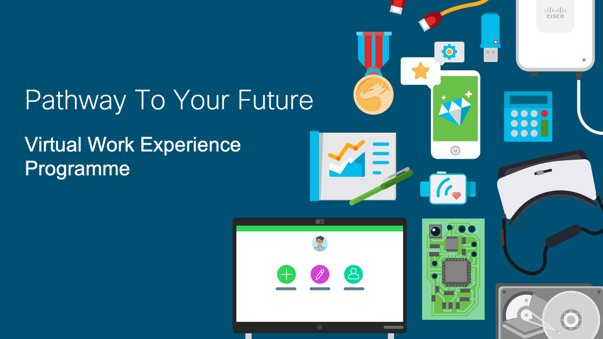 CiscoPathways's tweet photo. Applications are open for our October virtual work experience programme. Open to year 12 students. For more info and to apply see our Facebook page https://t.co/CnbK73I34c https://t.co/NYWVlHfEwu