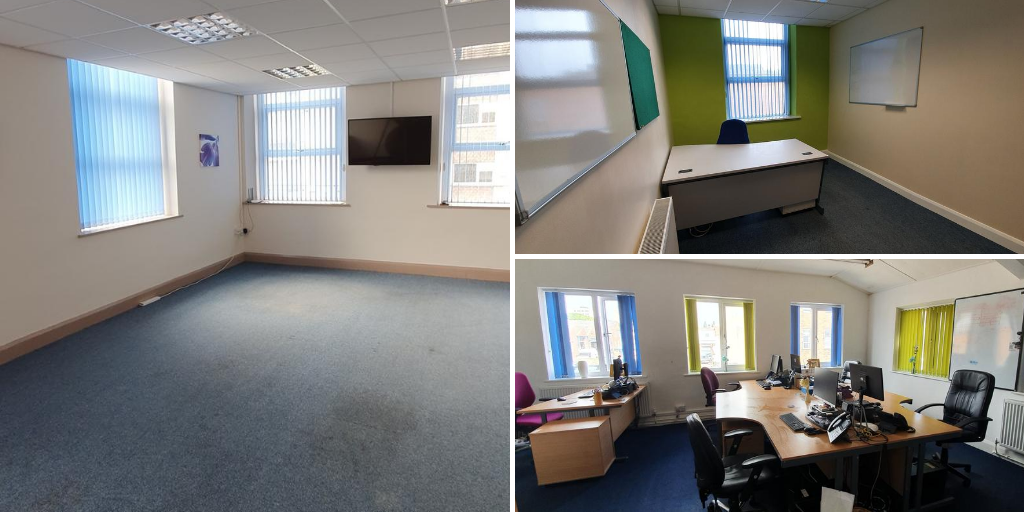 We're making room for you! We have 3 lovely, bright &amp; spacious offices available to rent from £75pw All our offices comply with Covid-19 spacing guidelines and offer a fresh and inviting environment for individuals or companies looking to re-locate follow madmimi.com/p/7eaa111?pact…