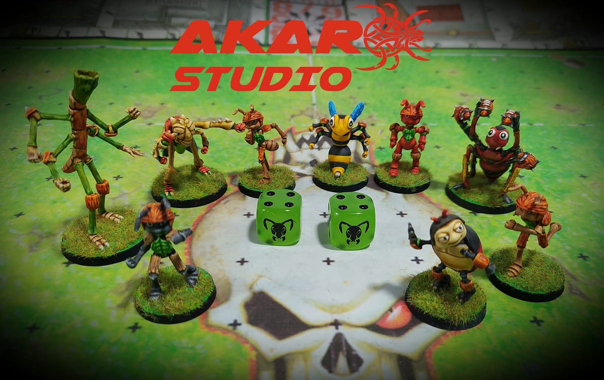 AkaroDice's tweet photo. Insect Bowl live on Kickstarter
There is very little left to found
https://t.co/yUFsGs8C2D
#insectbowl #bloodbowl #miniatures #kickstarter #akarodice #akarostudio https://t.co/VtQBGGVeN6
