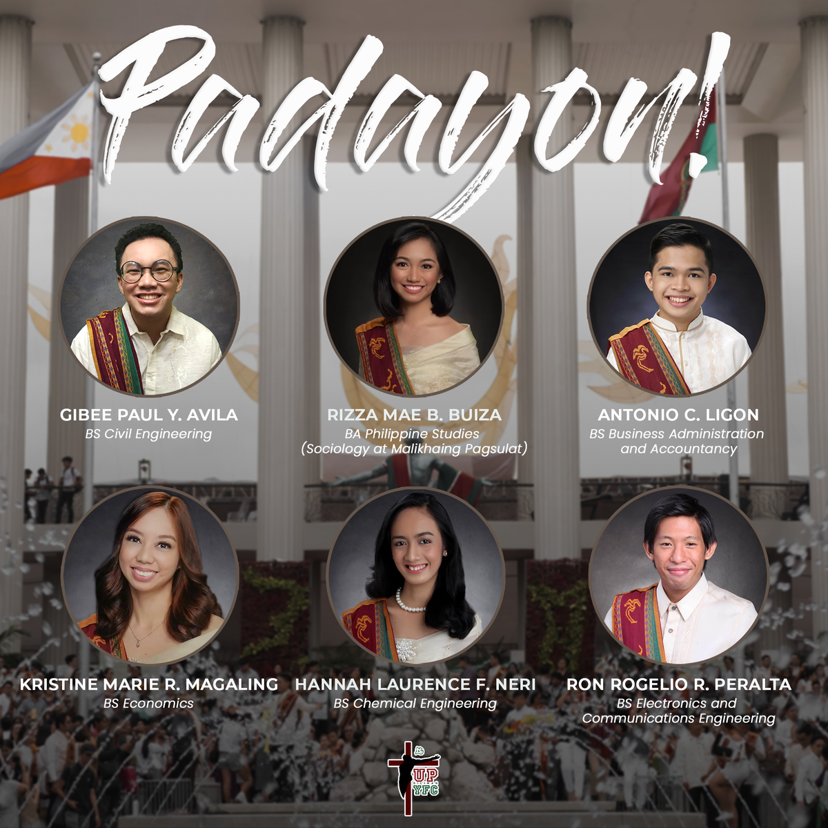 yfcupd's tweet photo. "Each of you should use whatever gift you have received to serve others, as faithful stewards of God's grace in its various forms." - 1 Peter 4:102

Padayon, brothers and sisters! Serve the people! CONGRADS! 🎓🌻 https://t.co/i7yoO0L2qp