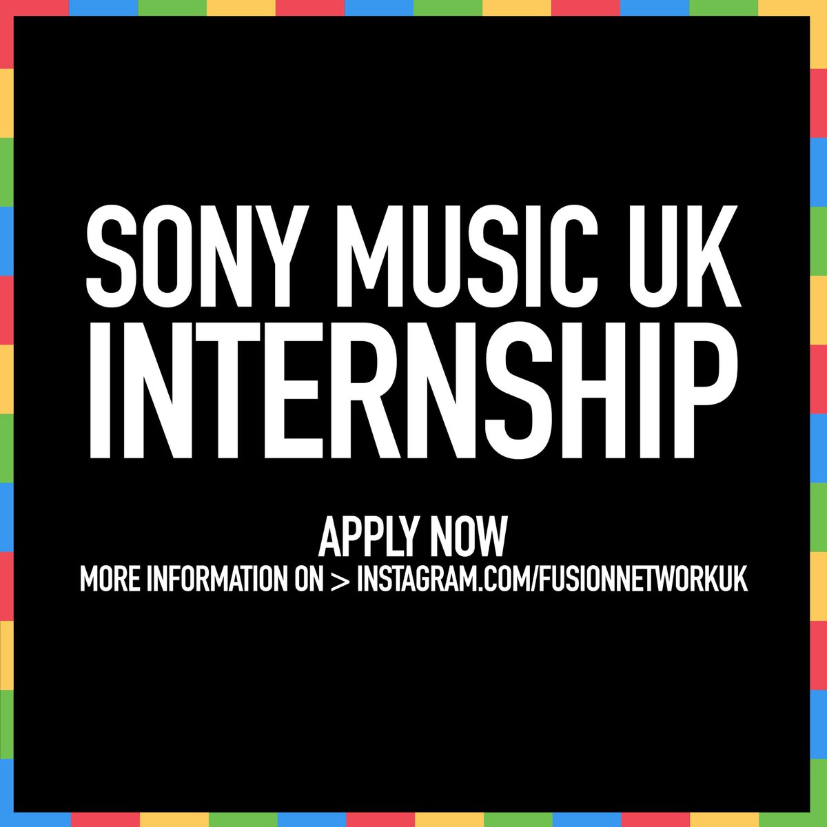 itsmugib's tweet photo. @SonyMusicUK have launched their internship programme... perfect for those considering a more non-traditional route into the music business e.g. Branding, Design, HR, Finance, Royalties etc

Please forward to anyone who may be interested and p.s. let them know Fusion sent you 😉 https://t.co/OgAShRQpYV