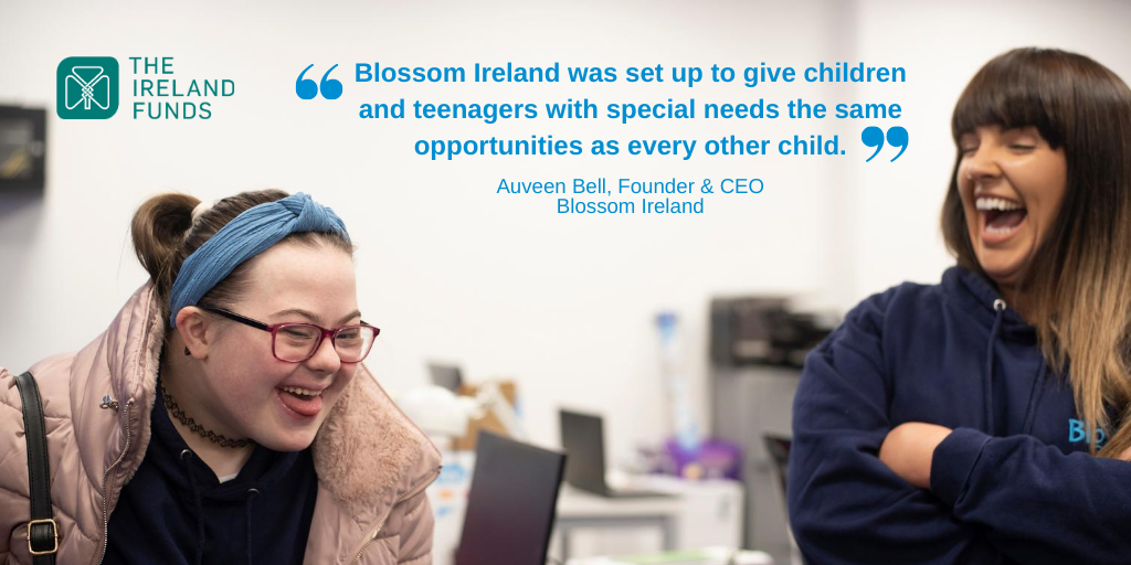 TheIrelandFunds's tweet photo. Why do we run #YLGlobal5k? We run (and walk) so that we can help orgs like @BlossomIreland teach valuable life skills to young people with intellectual disabilities, enabling them to gain confidence, social skills and greater independence. Learn more at https://t.co/AGyaO1rcc4. https://t.co/efllqI0qet