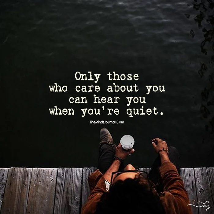 TheMindsJournal's tweet photo. Only Those Who Care About You Can Hear You...
#feelings #hear #life #LifeLessons #quiet #thoughts #themindsjournal #letthemindtalkbegin https://t.co/ciq8zyNsQB