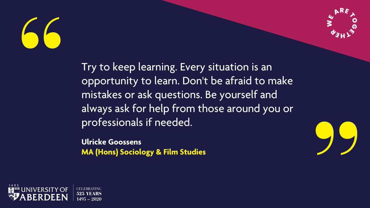 Some more great advice for the #Classof2020 from the #Classof2008 who also graduated during challenging times amid the 2008 financial crash. #ABDNFamily