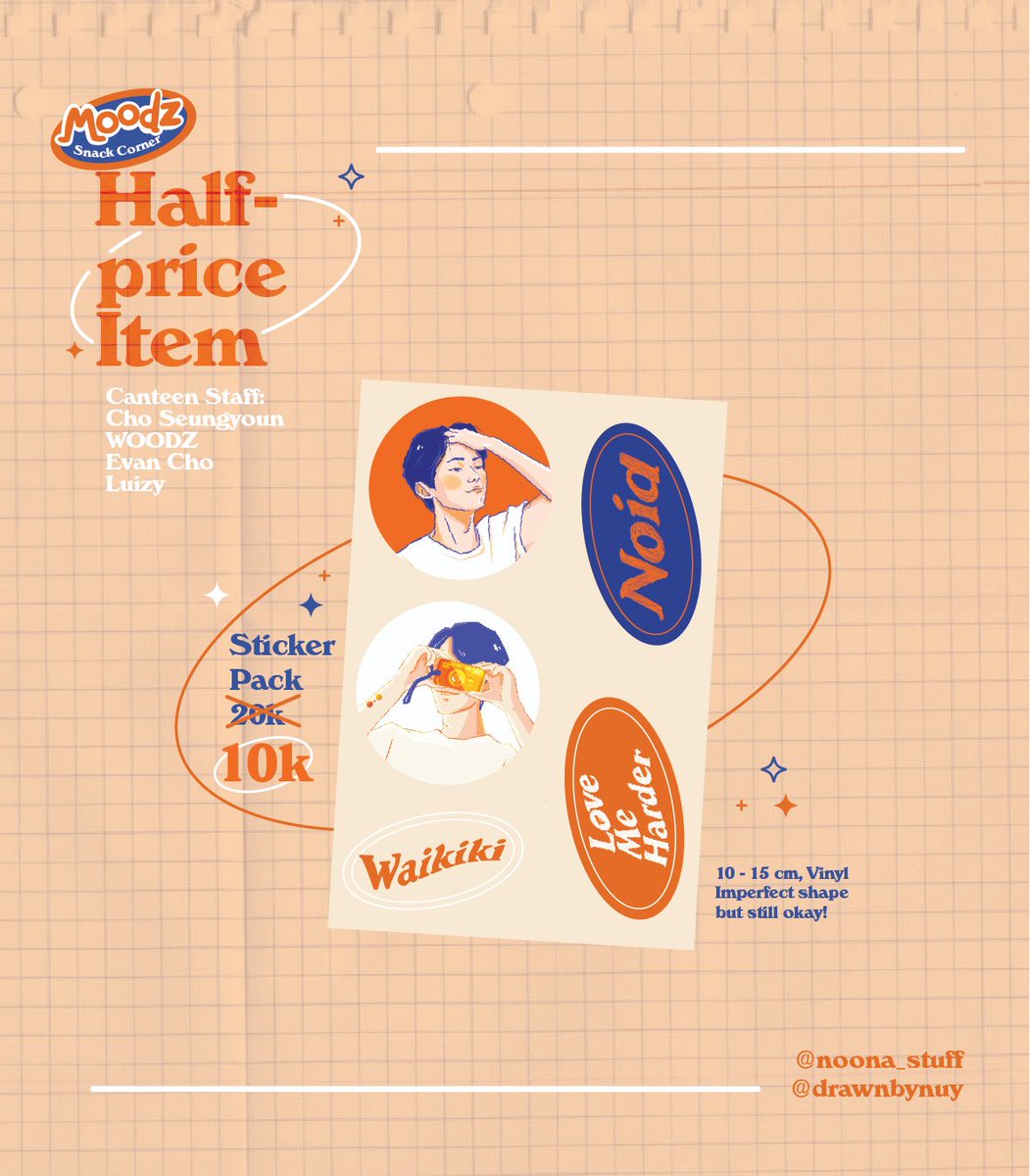 noona_stuff's tweet photo. ✨🍬WOODZ Birthday Treat🍬✨
by @noona_stuff x @drawnbynuy

Moodz Snack Corner
Half-Priced Sticker Pack
with 50% more discount!

🗓 August 5th, 2020 
🕛 12:00am - 11:59pm
🔗 https://t.co/RnzgQwsm3J https://t.co/2N1JjzfVA6