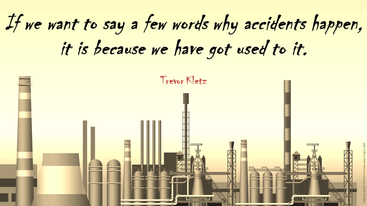 ProcessEvents's tweet photo. More #ProcessSafety Wit & Wisdom from #TrevorKletz at https://t.co/BJwr438GuD
#ProcessSafetyEvents #Hindsight #Insight #Foresight https://t.co/8mUkaPGvTM