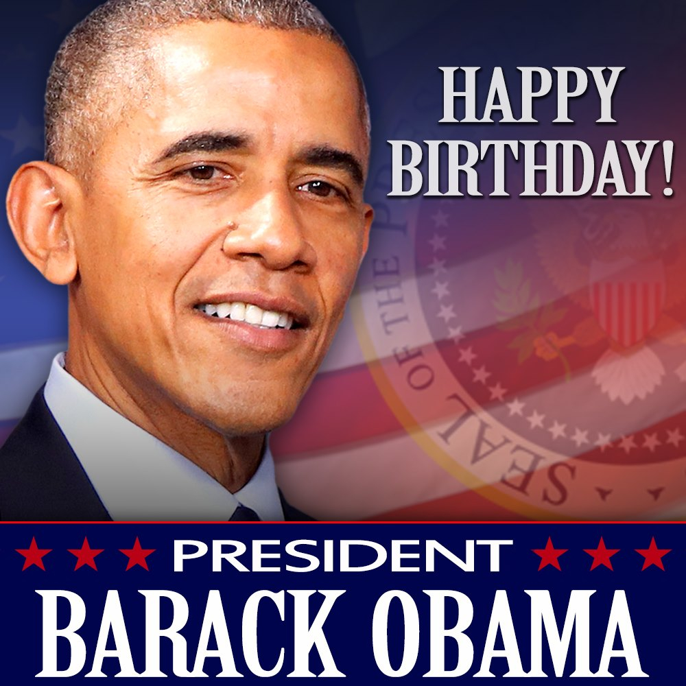 Happy 59th Birthday to former President Barack Obama!  