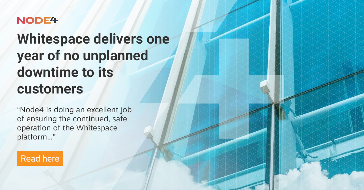 “We have full trust in Node4 to deliver us consistent uptime, which in turn enables us to convey business as usual to our customers…” Read our full press release on our customer Whitespace: bit.ly/33klnEC