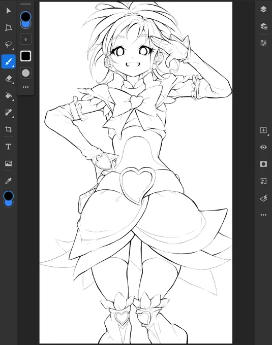 咲を描いていくぞ。
実は誕生日がワシと一緒! 