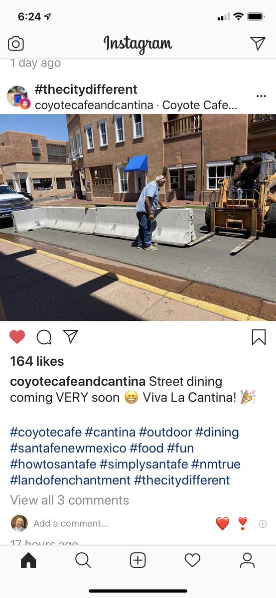 attyjulie's tweet image. Santa Fe bringing streeteries, too! #streeteries #starkvegasfun #covidsolution #FoodForThought