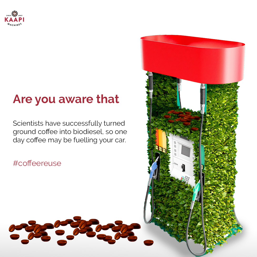 kaapimachine's tweet photo. We recently learned that Coffee has been used as fuel to run buses in London. A British start-up Bio Bean in collaboration with Shell petroleum created coffee-based biofuel.

https://t.co/WgzGA1uj9u

#sustainability #coffeewaste #coffeeuses #biofuel #loveforcoffee #KaapiMachines https://t.co/6LQVDd11Bl