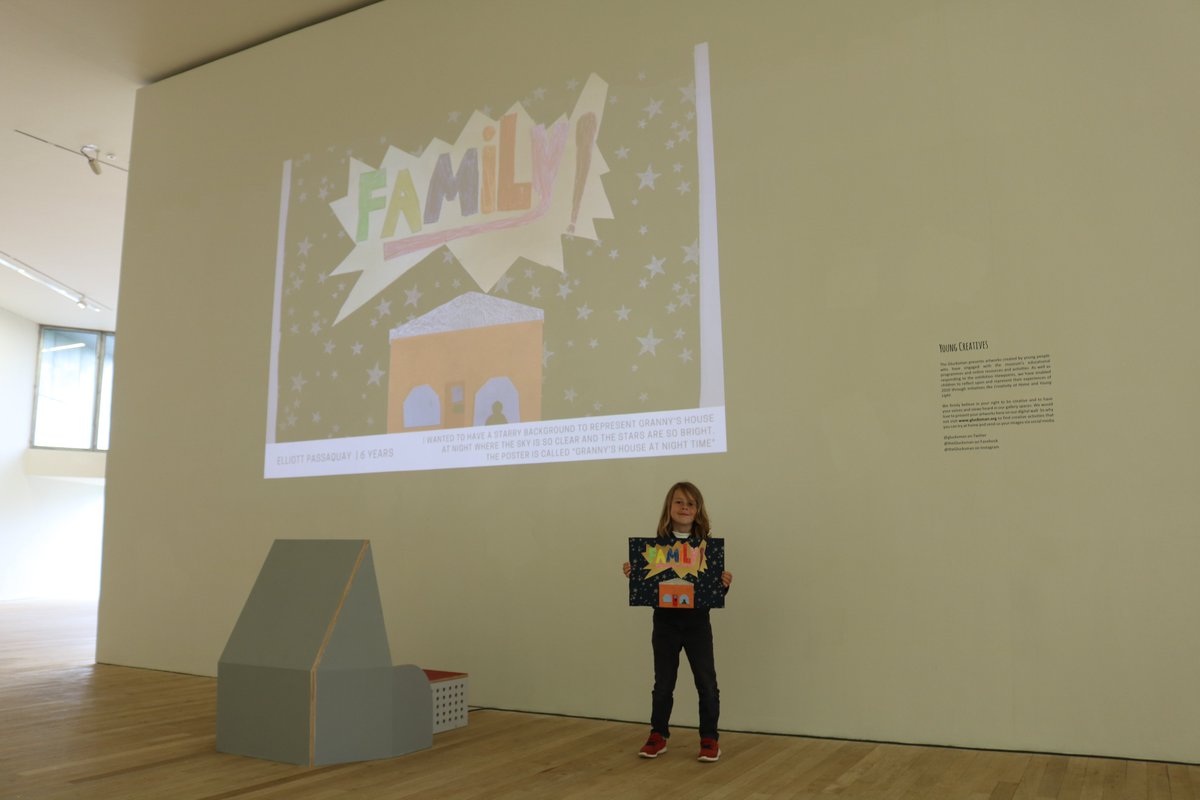 glucksman's tweet photo. We had two of our #YoungLight Poster Competition participants visit us this afternoon! Here are are Aaron and Elliott Passaquay, both from Category B, with their highly commended posters 🎉🎉
We love their focus on #Home and #Family. Pop into gallery 2 to see the other posters😍 https://t.co/bwymyGQZ6o