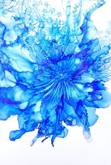 #真夏の芸術納涼祭 
#アルコールインクアート
#コピック #alcoholinkart 

素敵なタグに参加させていただきます?

アルコールインクで描いた作品たちです

涼しくなりますように〜❄❄❄ 