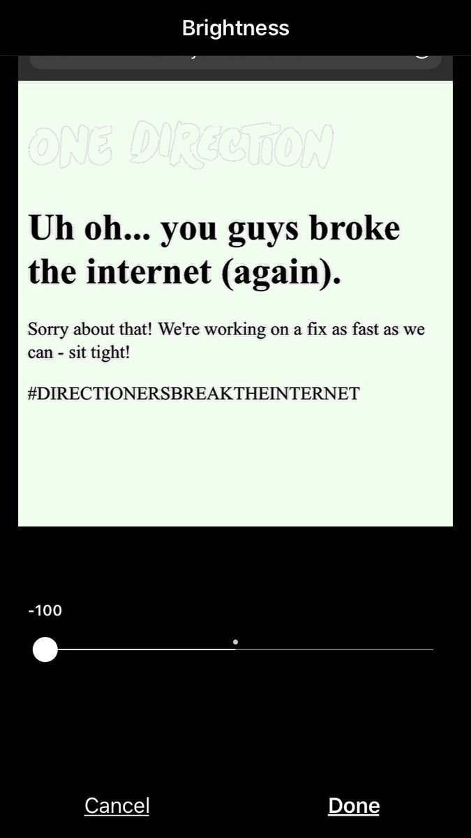 Sophie_C_180's tweet image. Guys I just noticed if you turn down the brightness it show this. I wonder how many secret messages there is. It’s not over yet!!! #10YearsOfOneDirection  #DIRECTIONERSBREAKTHEINTERNET #10YearsOf1D