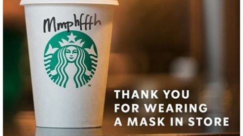 Great to see <a href="/StarbucksUK/">Starbucks UK</a> using comedy on Facebook to get an important message out there!

Psst, Starbucks - we've got a few more jokes we wrote with you in mind recently (video below). They're yours for free if you want em! ☕️ #Starbucks #MaskUp