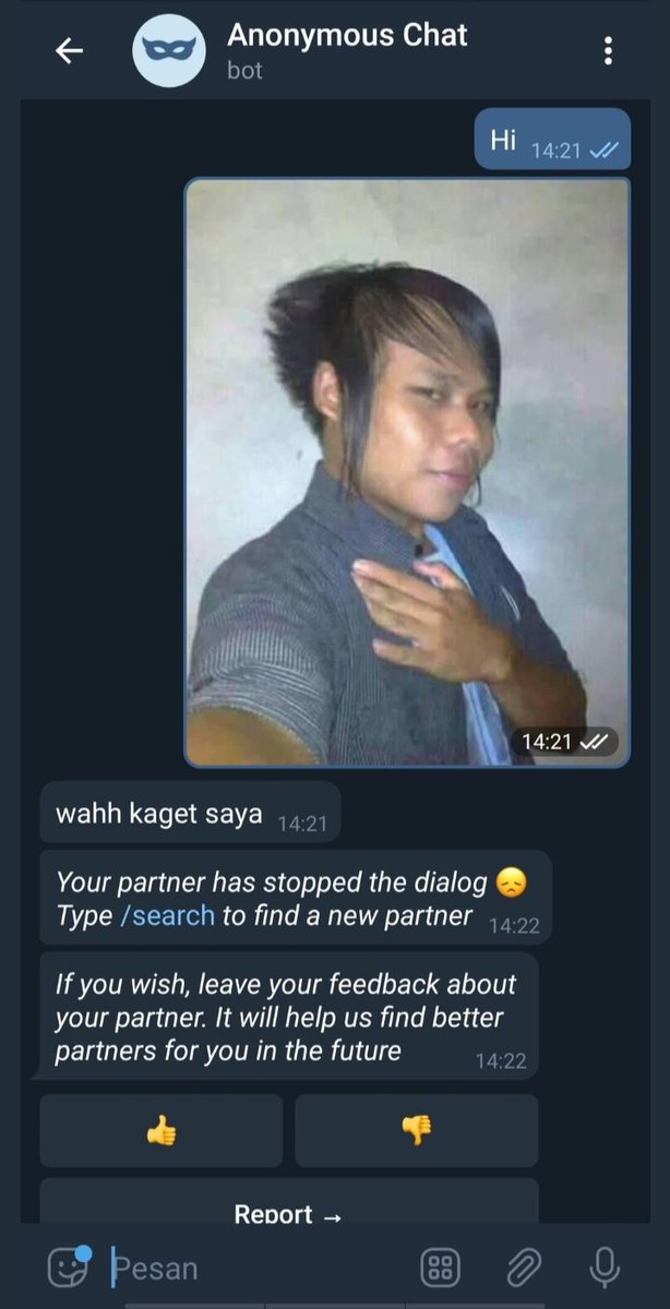 anonymouschat2's tweet image. Wahh kaget saya