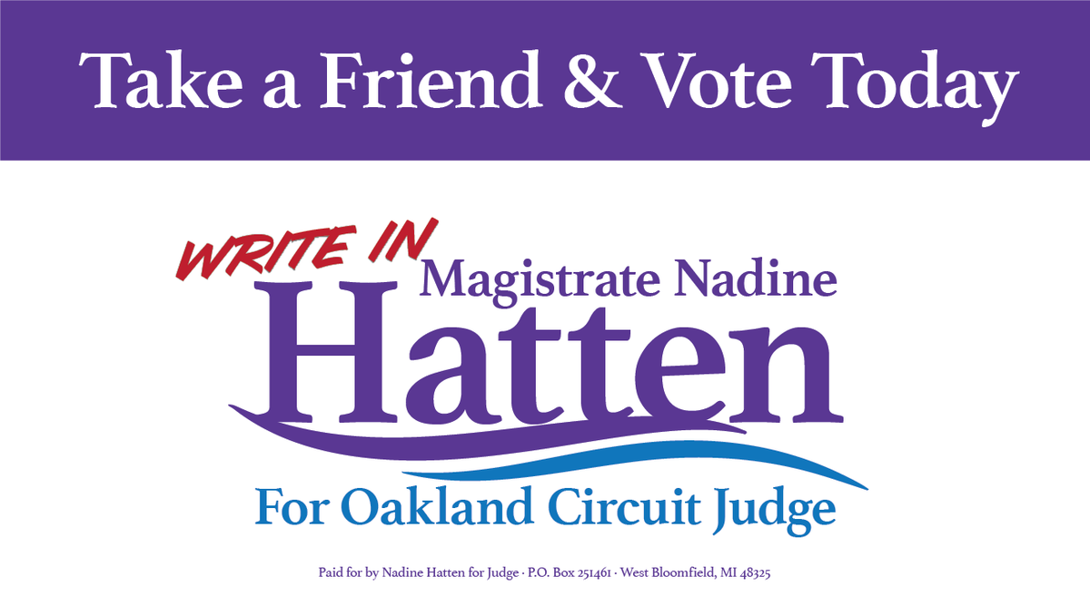 HattenForJudge's tweet image. Use your pen to raise your voice today!