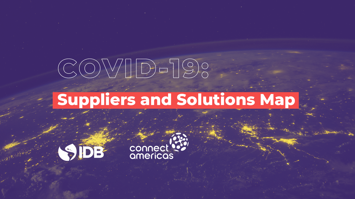 the_IDB's tweet image. To support #LAC countries, we launched an #interactivemap with @connectamericas to help organize us against the #coronavirus. mapa.connectamericas.com/en