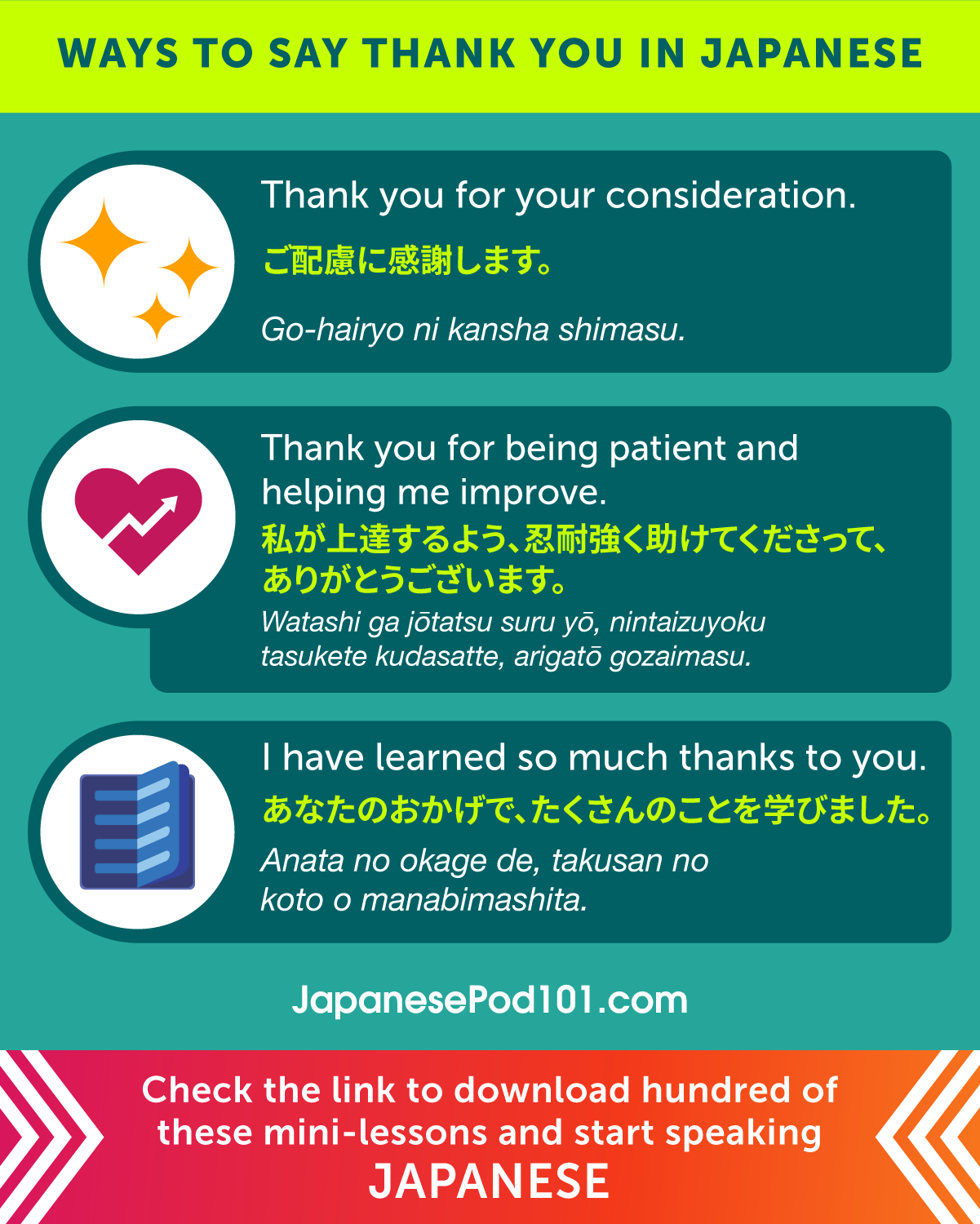 Learn Japanese Japanesepod101 Com Ar Twitter Ways To Say Thank You In Japanese Don T Forget To Click The Link In Our Bio Japanesepod101 P S Let S Be Grateful To Our Dear Healthworkers