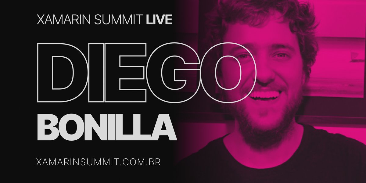 XamarinSummit's tweet photo. Não conseguimos fazer o evento no Uruguai 🇺🇾 mas o fantástico @dbonillanareia vai estar com a gente como palestrante no #XamarinSummit Live. https://t.co/nzsNzfGLcK