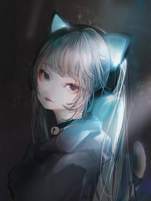 猫耳ヘッドフォン 