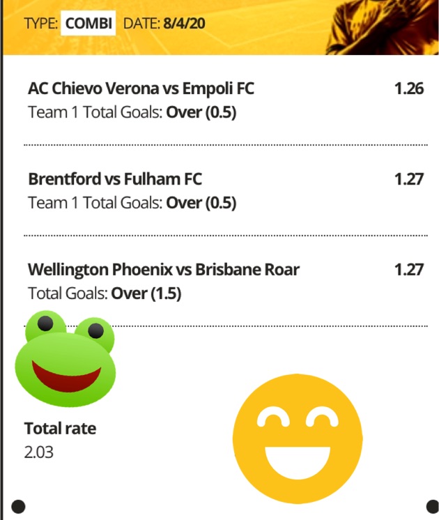 globalsporttips's tweet photo. Are u ready to double your money? You can place this bet together with us now! 

What’s your opinion about this bet? 🤔🤔

Bet now: https://t.co/yfMvR0b0Wv https://t.co/zyGgW5rfC0