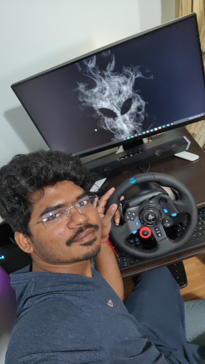 kapiltwitz's tweet photo. Dream come true๐...... Finally got my G29 Driving force @LogitechG.....It's mind blowing๐คฏ๐ with my Aurora R8 and "27" Alienware display @Alienware ๐ #MyFirstAlienware ๐ฝ https://t.co/Vyk4aAf1I0