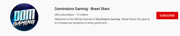 dominators_bs's tweet photo. Hello everyone, i'm really happy to announce that our YouTube channel has crossed 250+ subscribers mark. Thanks for all your love &amp; continued support which helped us reach this milestone! Check our channel out: https://t.co/Q2cv68fdqG

#BrawlStars #KeepDominating @BrawlStars https://t.co/1Tn0YT7yEj