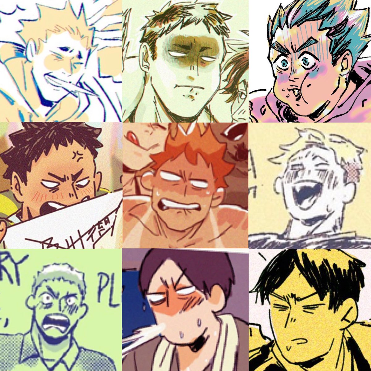 Idk if u can find a theme in this but I love these faces a lot #faceyourart 