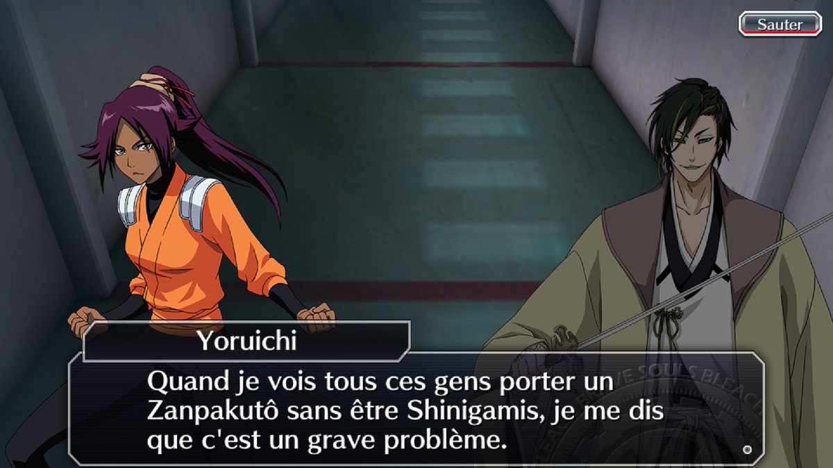 change 48 fois par seconde.Et elle est dénuée de tout contrôle sauf quand Kisuke l'aborde.Dans le roman CFYOW elle dit avoir un Zanpakuto, ce qui est cohérent vu qu'elle a était shinigami mais surtout capitaine, je ne suis pas sensé vous apprendre qu'un capitaine doit...