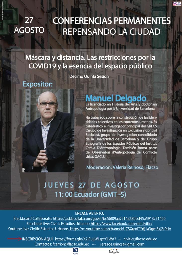 redcivitic's tweet photo. #RepensandoLaCiudad: el programa para agosto 2020. En las volantes pueden encontrar los enlaces por los cuales pueden acceder a las conferencias con excelentes expertos: https://t.co/olWV6QvImv