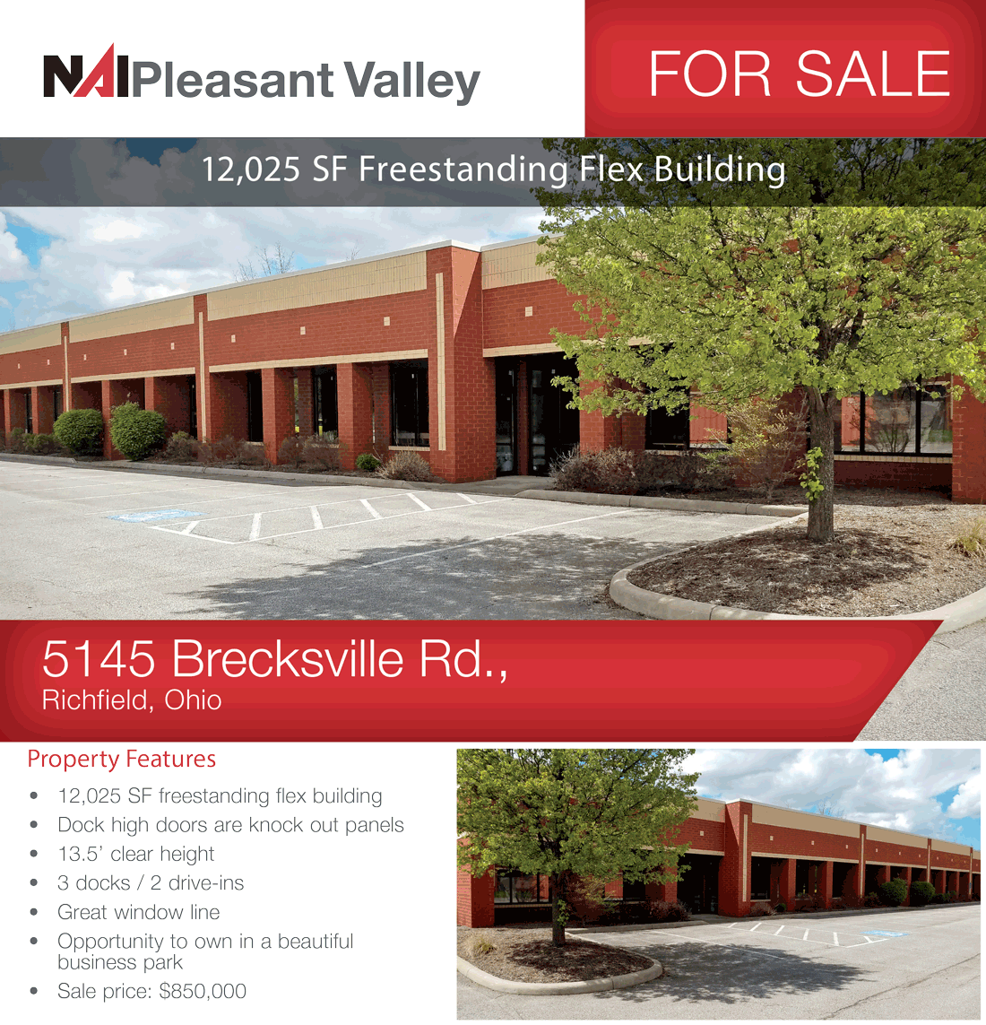 12,025 SF Freestanding Flex Building available for sale. Contact <a href="/GerilynGleason/">Gerilyn Gleason, CCIM</a> 216 210 5914 ow.ly/4Mha50AQxAe