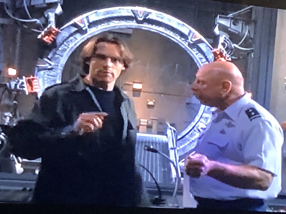 lorenbhollander's tweet photo. Birthday Boy Don s Davis #GeneralHammond with @MichaelShanks Daniel Jackson #LoveStargateSG1 https://t.co/SSKkV3EV5a