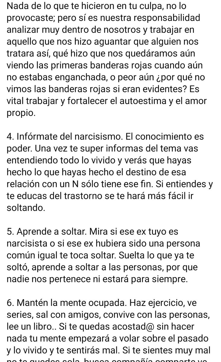 marquez_lunita's tweet image. Consejos que me pasaron para salir de una relación abusiva y narcisista. Muy buenos. #consejosquesalvan