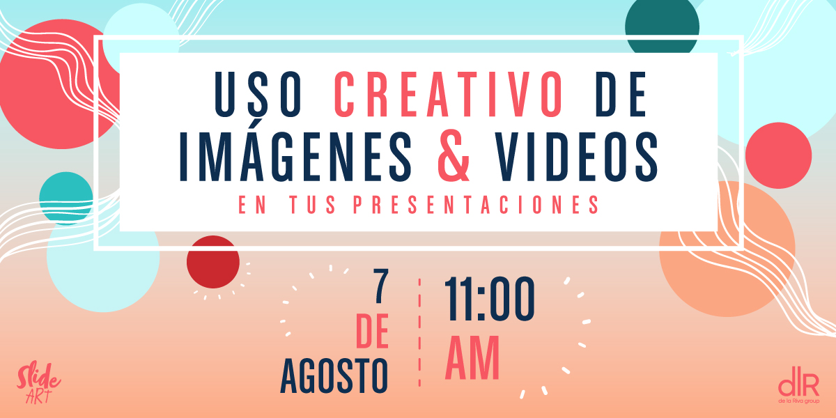delarivagroup's tweet image. Este viernes 07 de agosto a las 11:00 am no te pierdas el #webinar "Uso creativo de imágenes y videos en tus presentaciones", y aprende a utilizar las imágenes y videos de forma correcta para conectar con tu audiencia durante una presentación. 
Registro: us02web.zoom.us/webinar/regist…