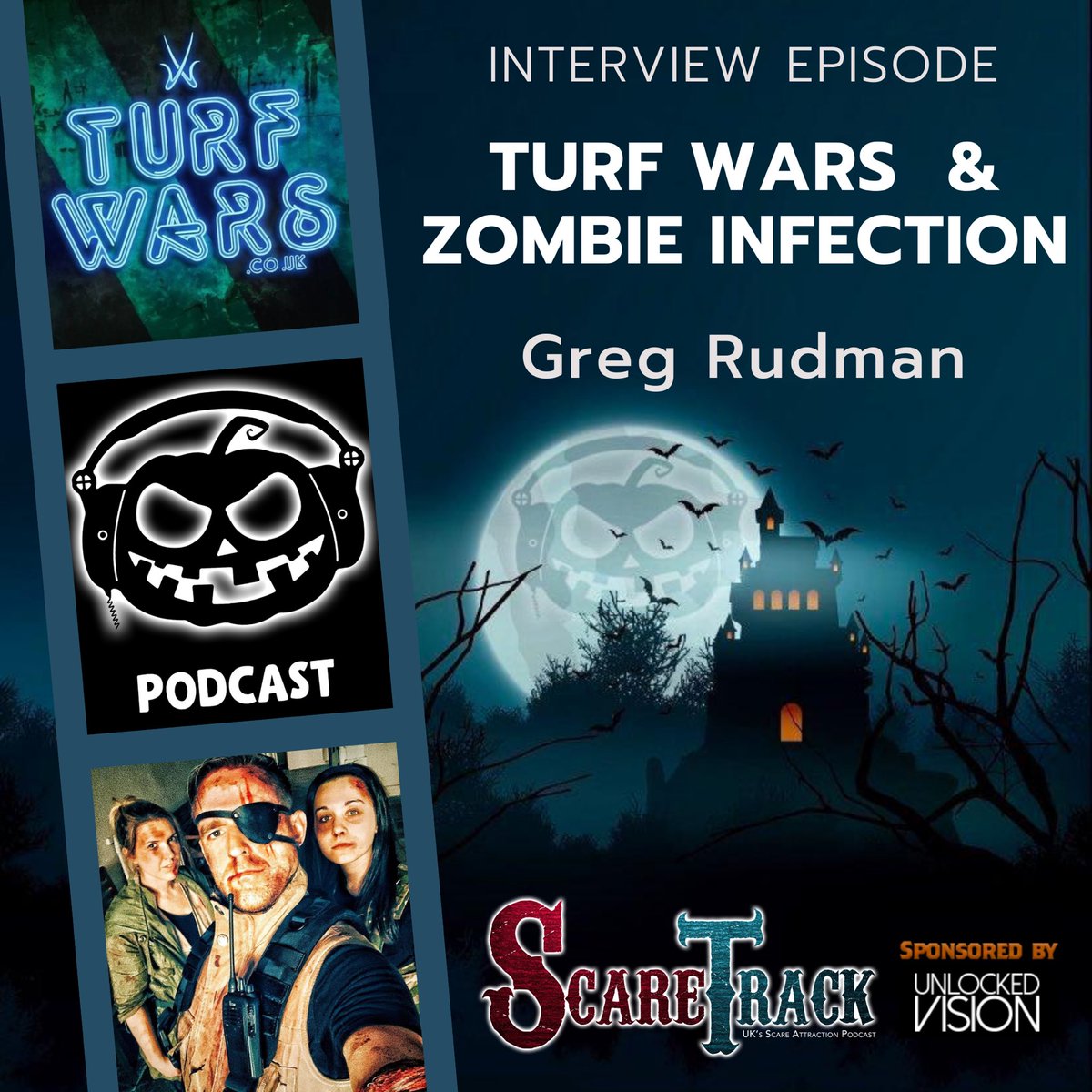 ScareTrack's tweet photo. 🎧NEW EPISODE OUT NOW 🎧
ScareTrack- Turf Wars UK : Greg Rudman Interview
Owner of multi-award winning @infect_official
Click the link below or listen on any podcast platform.
https://t.co/cFXqVMXdBB
#turfwars #zombie #escaperoon #halloween #haunt https://t.co/Q5VNacuH7U