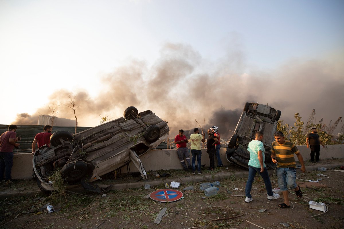 UPDATE: At least 10 people were killed by an explosion in Beirut, security officials told  @Reuters. The cause and total casualties are unknown "Dozens" wounded, say officials Witnesses report people hit by flying glass, debris Explosion heard 150 miles away in Cyprus