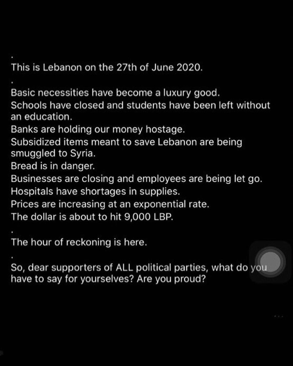 More info on what’s occurring in Lebanon recently