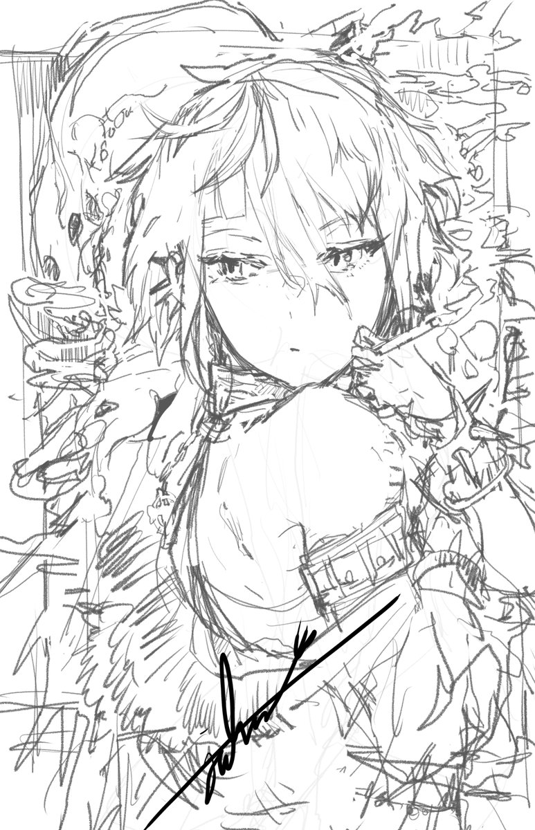 commissionのラフ 
