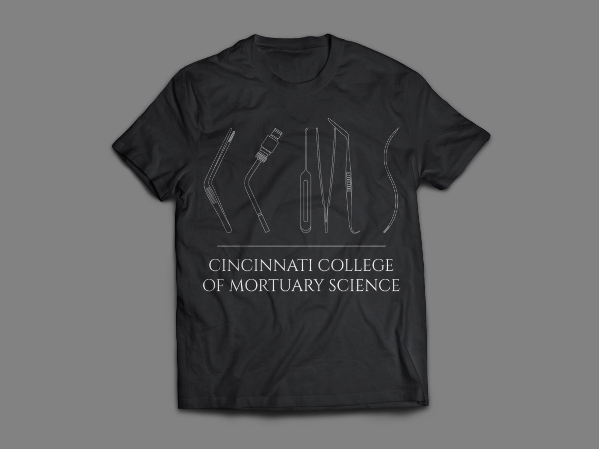 SZMediallc's tweet photo. Cincinnati College of Mortuary Science Graduating Class Logo / T-shirt

https://t.co/sTdpN4Hu2x

#black #white #illustrator #adobeillustrator #adobe #adobecc #adobephotoshop #photoshop #art #mock #tshirt #shirt #tshirtdesign #shirtdesign #design #graphicdesign  #cincinnati https://t.co/Hjy0Yr7HeJ