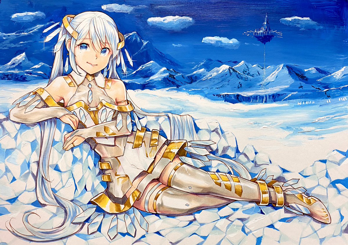 「ICE MIKU ¶(⁄•˅̮•∖❄︎)⁋
Princess of the Ic」|MayoRiyo まよりよのイラスト