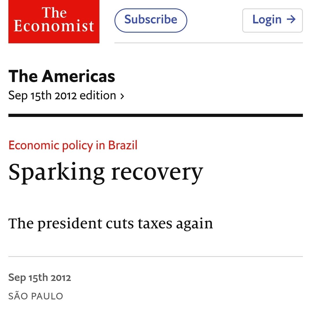 Note that 2 years before Brazil's budget crisis, Dilma cut taxes and froze public sector wages.There is no better way to guarantee a budget shortfall than to cut spending and taxes. This has been known for 70 years.  http://www.economist.com/node/21562957 