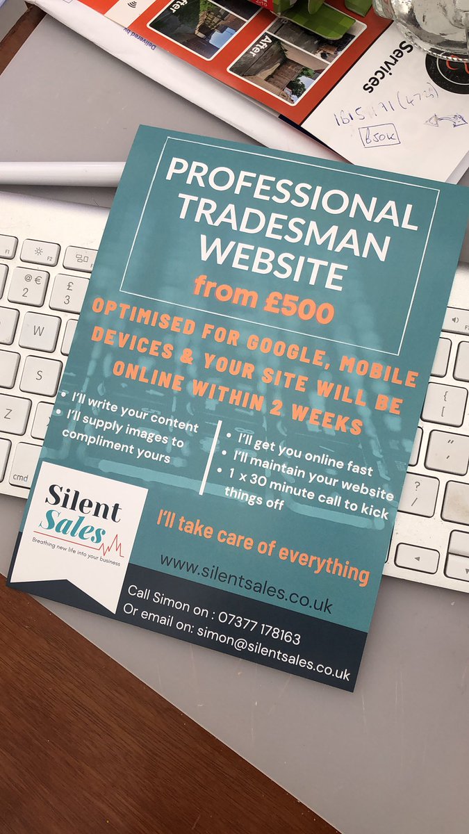 SalesSilent's tweet photo. Thanks to @JosephParrGroup, @arcosafety, @ToolstationUK and @ElectricbaseUK for supporting me today by displaying my flyer for my new, local business in Stockton.  It is appreciated. https://t.co/MqZ9ZpBCyM