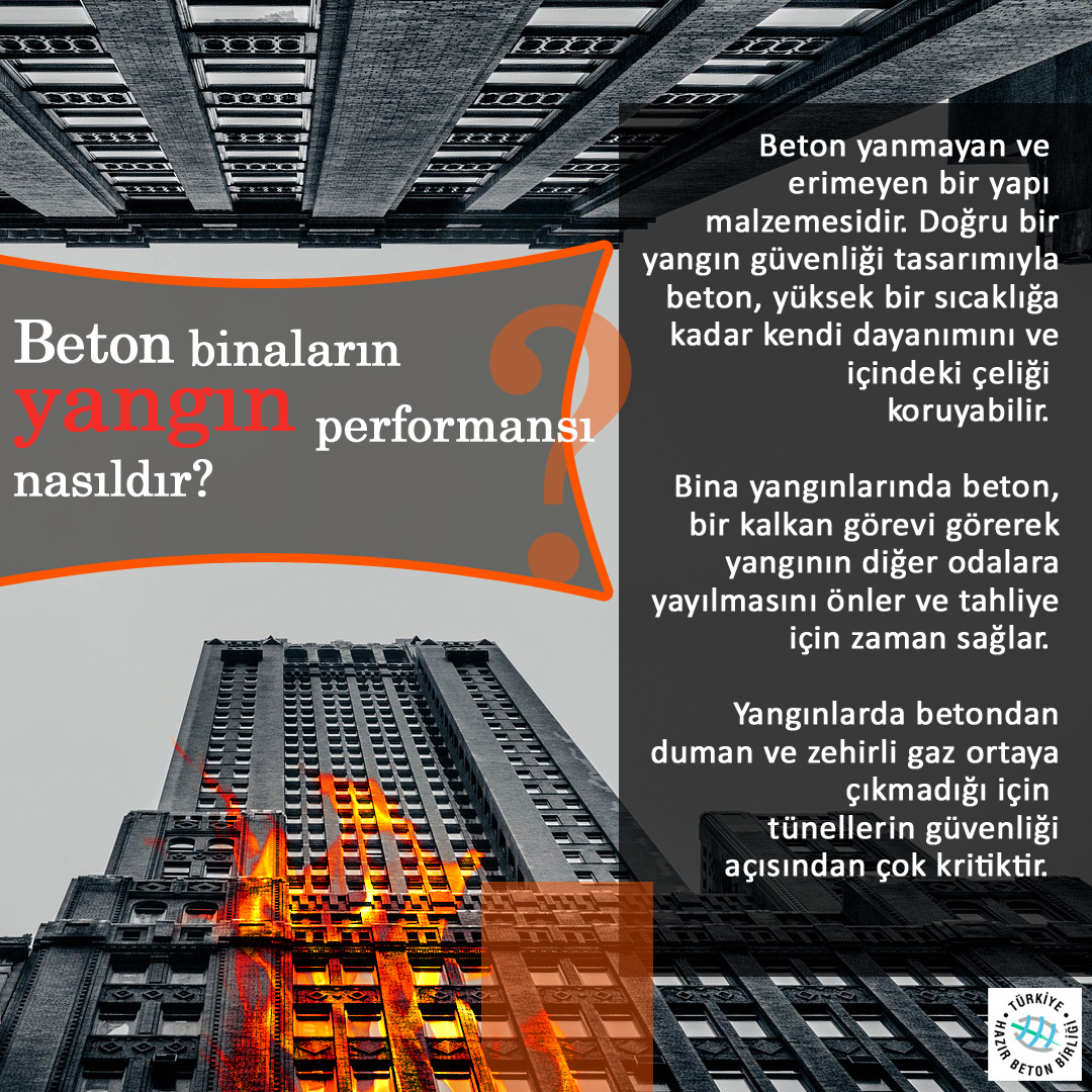THBB's tweet photo. Beton binaların yangın performansı nasıldır?

#TürkiyeHazırBetonBirliği | #THBB | #Beton | #HazırBeton | #Concrete | https://t.co/1lAHO454nN