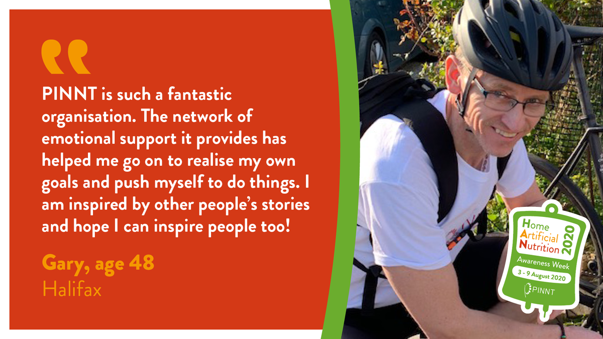 PINNTCharity's tweet photo. HAN Week ambassador Gary 'set offโ on his 375 mile indoor cycling challenge today! Pictured here when he was going on road! He was interrupted by the local media so a few miles behind at the moment. Give him support & a RT please! #HANWeek2020 #thisisme #ChallengeGary https://t.co/XCDNUrCNbe